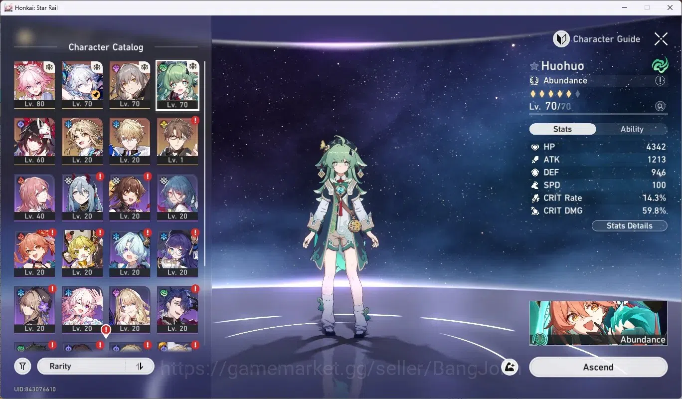 Honkai Star Rail Accounts ASIA|TL 61|4 Char Limited[Evanescia E1+Sign,Yao Gu image 12