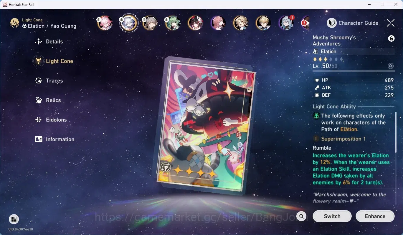 Honkai Star Rail Accounts ASIA|TL 61|4 Char Limited[Evanescia E1+Sign,Yao Gu image 16