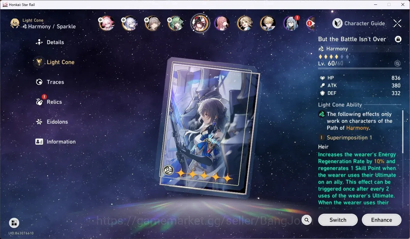 Honkai Star Rail Accounts ASIA|TL 61|4 Char Limited[Evanescia E1+Sign,Yao Gu image 18
