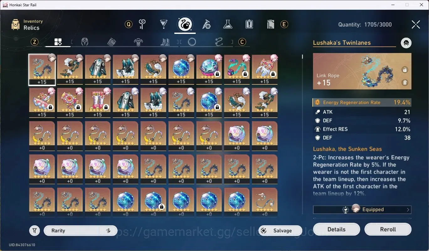 Honkai Star Rail Accounts ASIA|TL 61|4 Char Limited[Evanescia E1+Sign,Yao Gu image 4