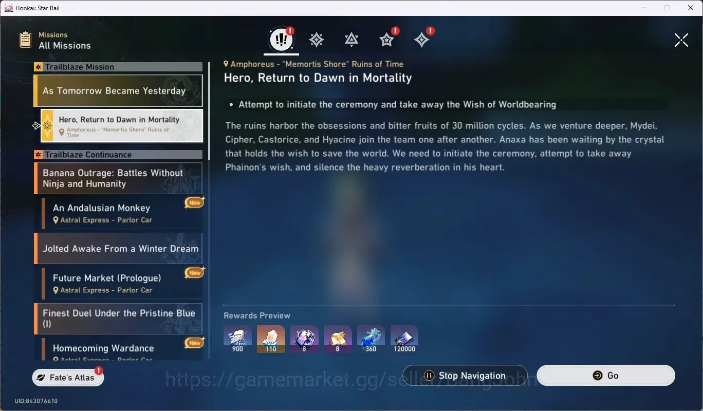 Honkai Star Rail Accounts ASIA|TL 61|4 Char Limited[Evanescia E1+Sign,Yao Gu image 9