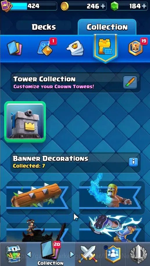 Clash Royale Accounts High-End Lv 424|KTL 10|Trophy 3057|Card 53/121|1 Hero,3 EVO|2 MAX 10 Epic,18 Rare,22 Common|Gems 11