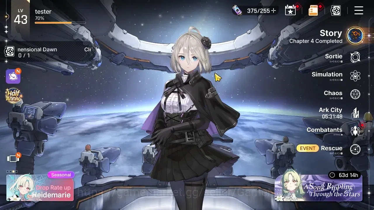 Chaos Zero Nightmare Accounts GLOBAL Lv43|8 SSR[Heidemarie+Sign,Diana,Cizuru,Kha image 1