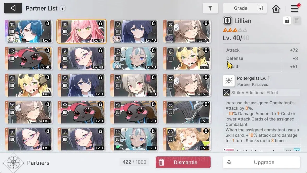 Chaos Zero Nightmare Accounts GLOBAL Lv43|8 SSR[Heidemarie+Sign,Diana,Cizuru,Kha image 6