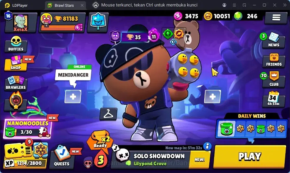 Brawl Stars Accounts Trophy 81183|104 Brawler MaxHypercharge|5HC,12Legendary,15Mythic,161Epic Skins|Bling 25671|246 1