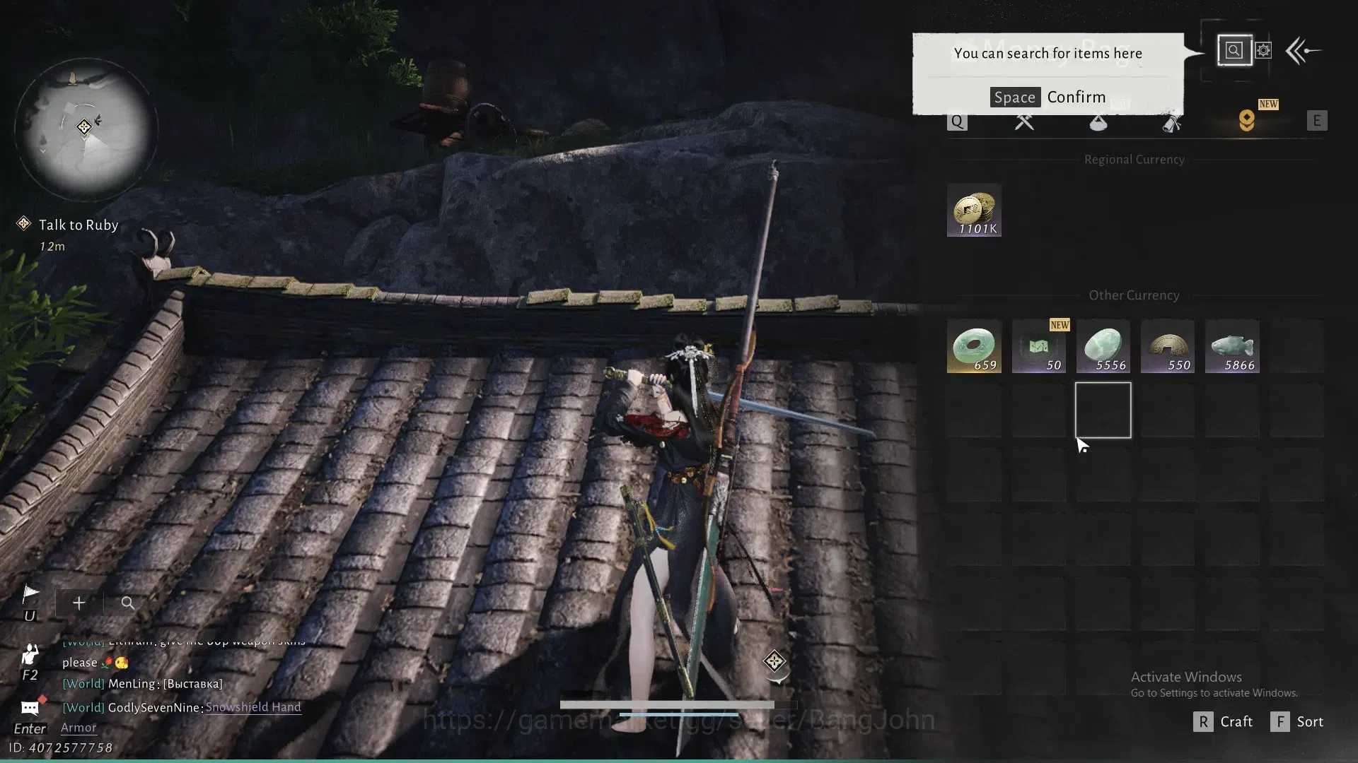 Where Winds Meet Accounts ASIA | Selector On 1 Harmonic Core | MC Female | Lv 20 (Starter) | Limited Martial Destiny Armor 6