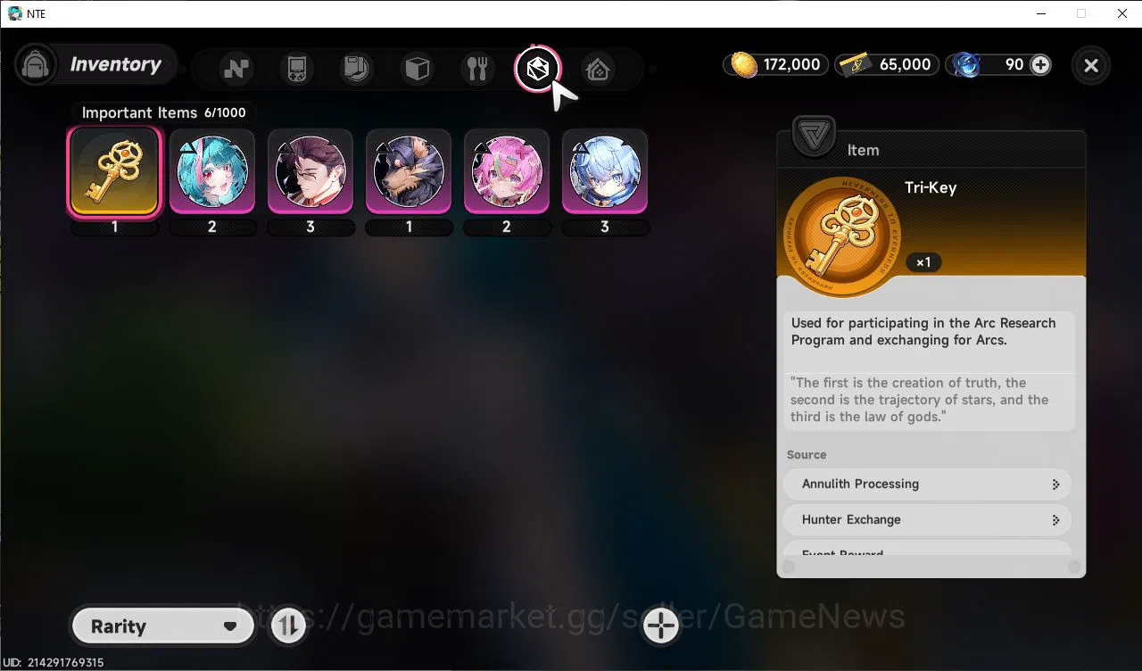 Neverness to Everness Accounts GLOBAL EU |HL 3| 1 SSR Limited Nanally Awk 1 |6 SR image 8