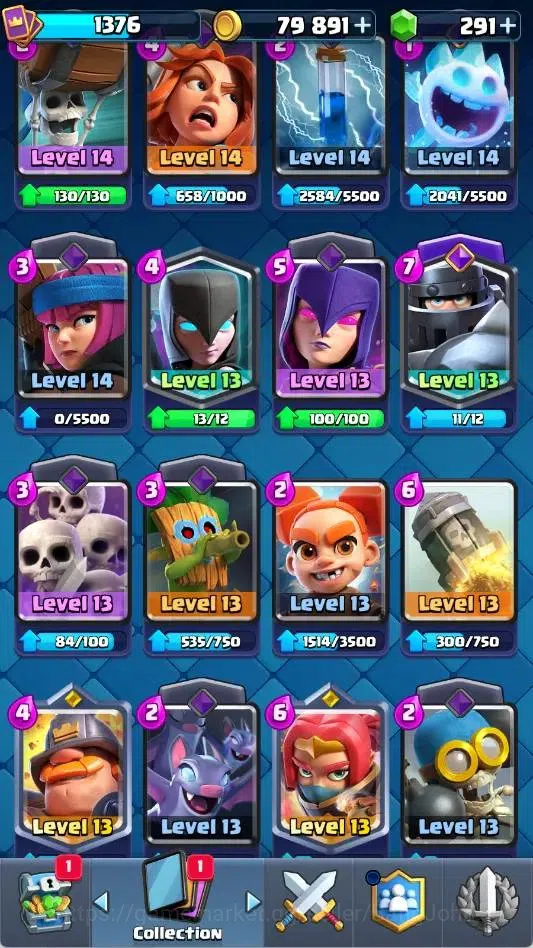 Clash Royale Accounts Mobile | Trophy 14000|KTL 15|Card 121|5 Max L16|11 image 15