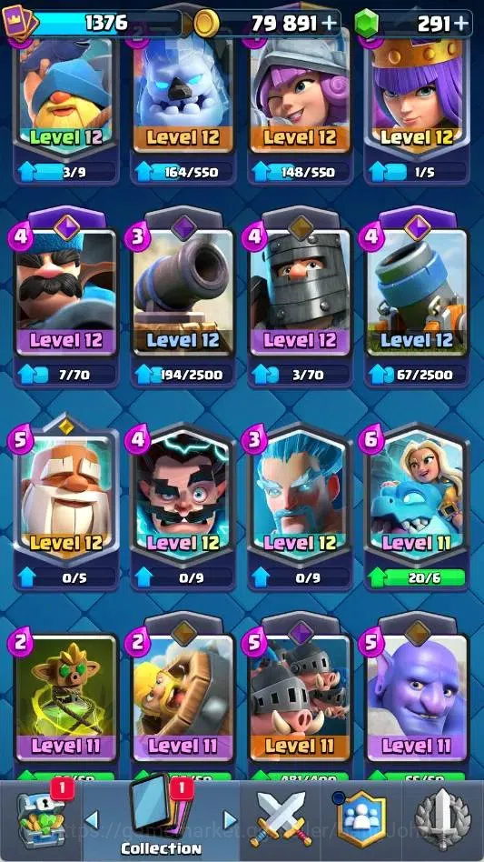 Clash Royale Accounts Mobile | Trophy 14000|KTL 15|Card 121|5 Max L16|11 image 17
