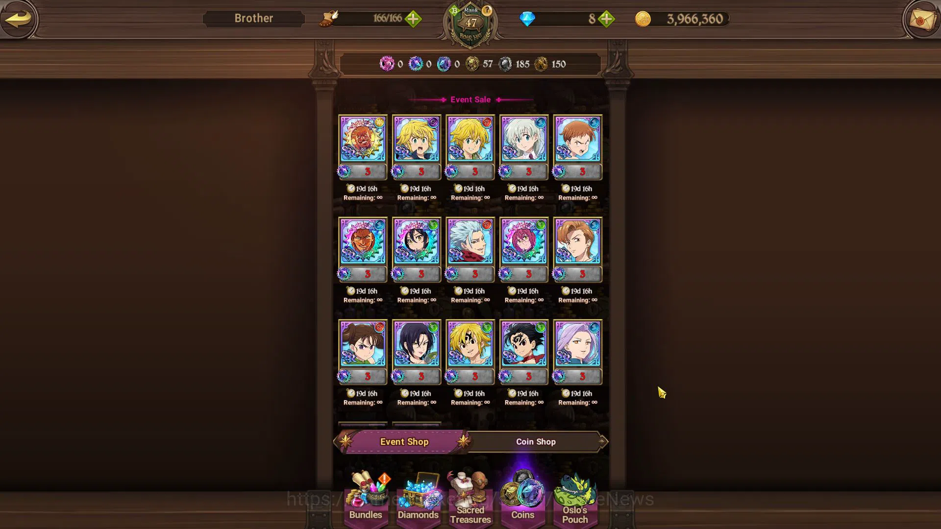 The Seven Deadly Sins: Grand Cross Accounts Global|1,8M CC|5 UR+Collab FireForce,Konosuba|Salo image 10