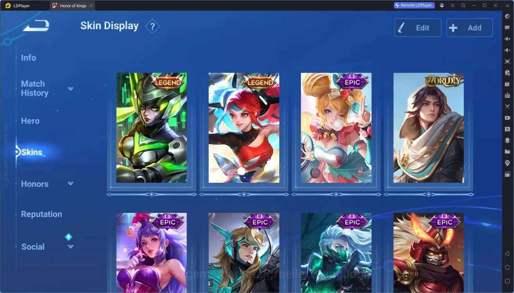 Honor of Kings Accounts Global |54H 28S|Legend Lady Sun, Legend Angela, 5  image 4