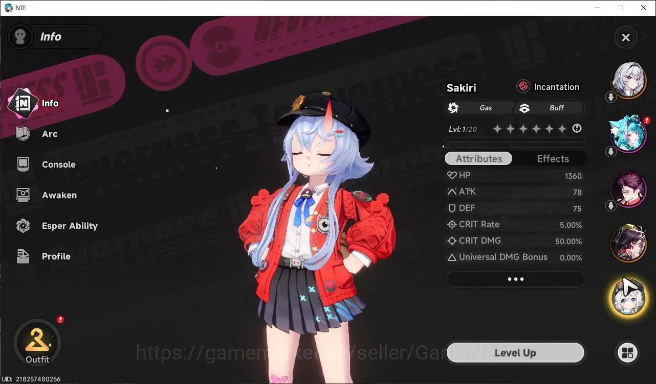 Neverness to Everness Accounts Global NA |HL 3| 3 SSR Hotori, Daffodil, Sakiri +  image 2