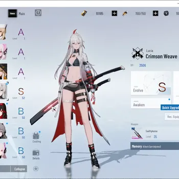 Punishing: Gray Raven Accounts Mid-Game Asia |Lv 51|10k BC, 3k YC, 6k BlueC|S Lucia Crimson Weave|1 S Omniframe & 1 Weapon