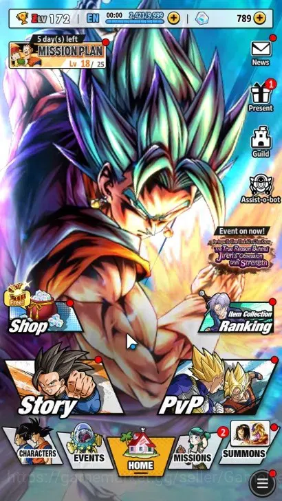 Dragon Ball Legends Accounts High-End 116M TP|LV172|789 CC|5UL+3LR+34LL|SS Goku,SSGS Vegito,SS3&SS2 Goku & Vegeta,HC Fusion 1
