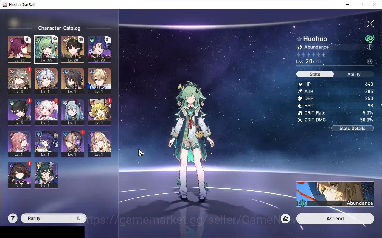 Honkai Star Rail Accounts Asia|TL 20|5 Limited|HuoHuo,Phainon,DH Terrae,Ruan image 4