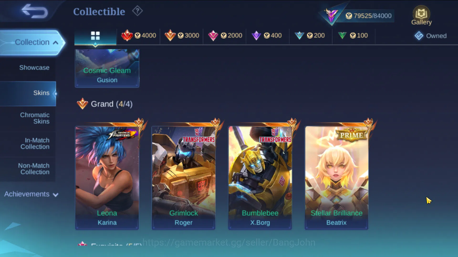 Mobile Legends: Bang Bang Accounts Hero 131|Skin 300|Legend Gusion|TF Xborg|Prime Bea image 8