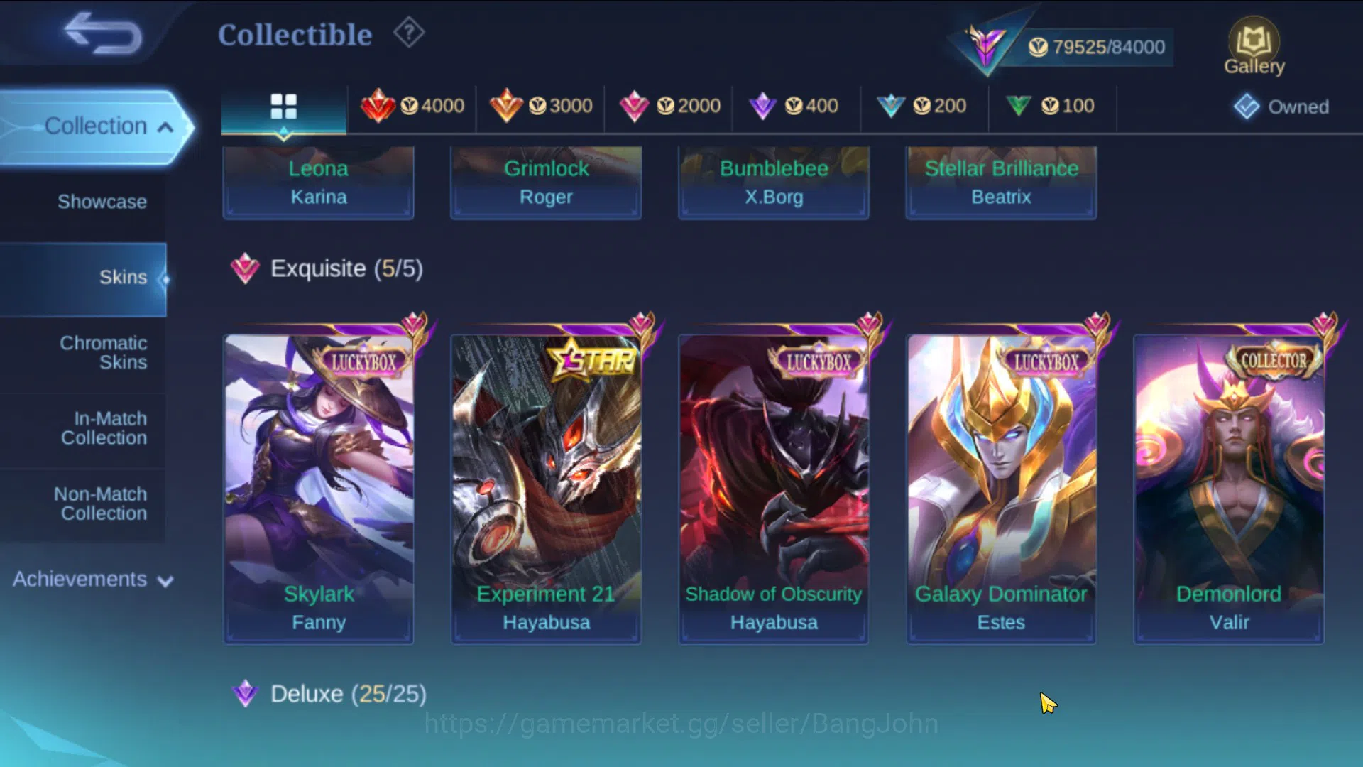 Mobile Legends: Bang Bang Accounts Hero 131|Skin 300|Legend Gusion|TF Xborg|Prime Bea image 9