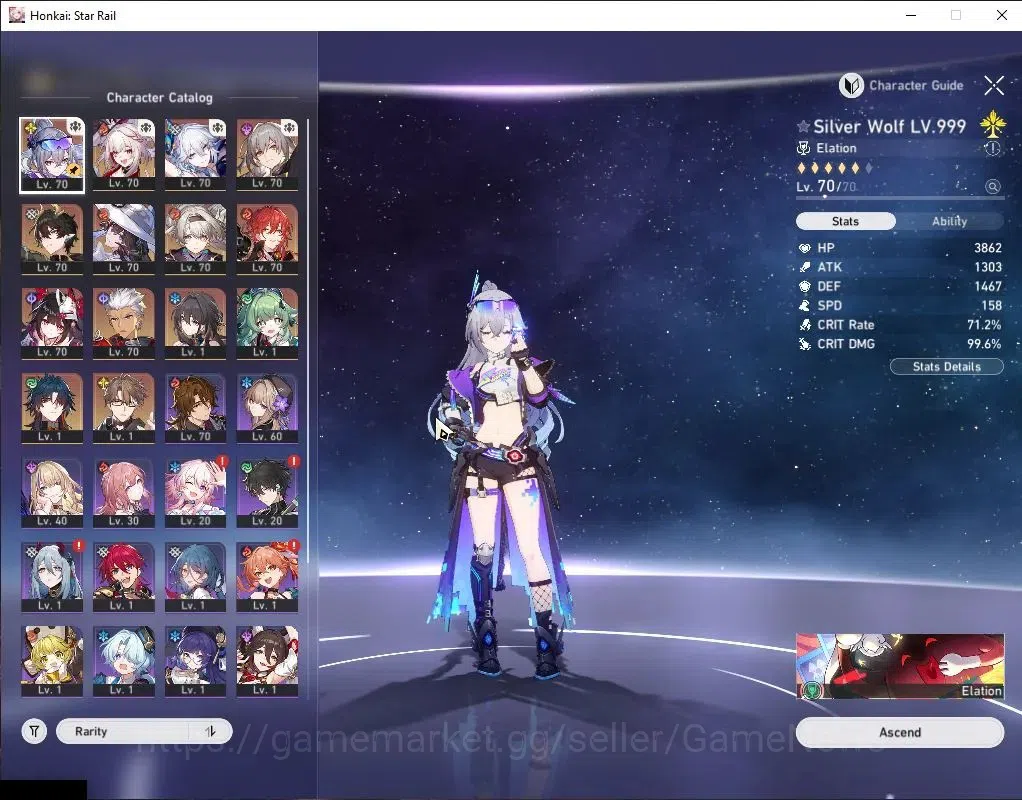 Honkai Star Rail Accounts Asia|TL 60|Premium Elation|11 Limited|Sparxie,Spar image 4