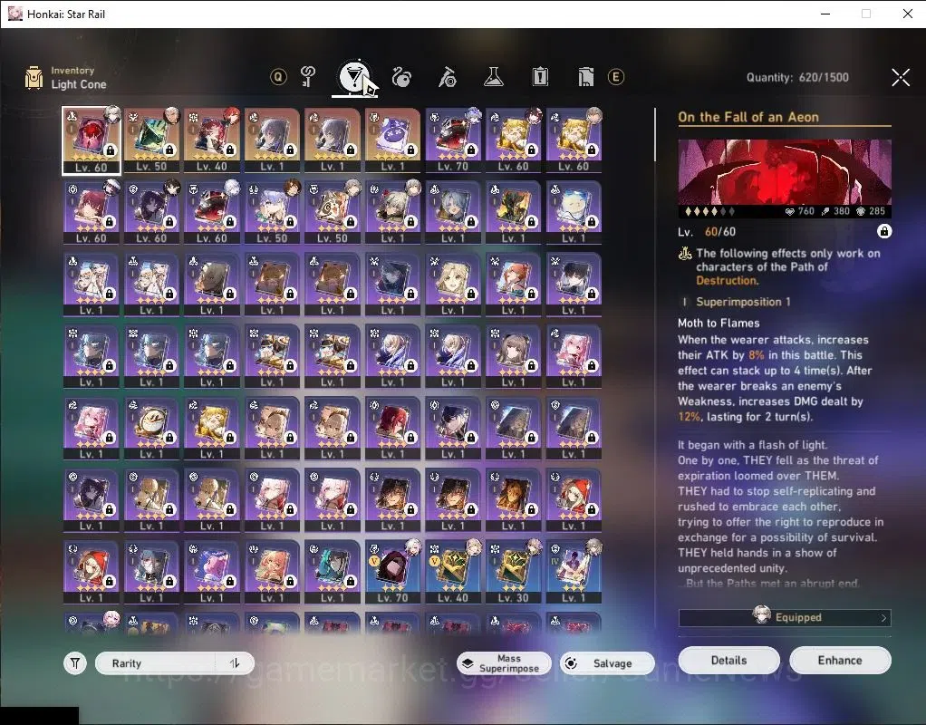 Honkai Star Rail Accounts Asia|TL 60|Premium Elation|11 Limited|Sparxie,Spar image 5