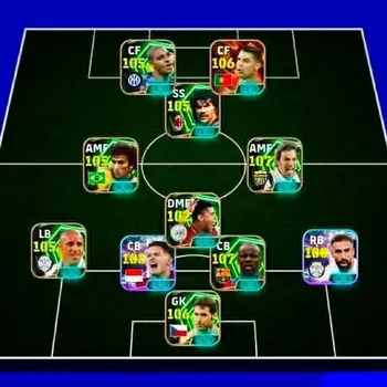 eFootball Accounts Legends & Iconic Players Adriano 105➤Cristiano Ronaldo 106➤Gulit 105➤Zico 105➤Pirlo 107➤Claude Makelele