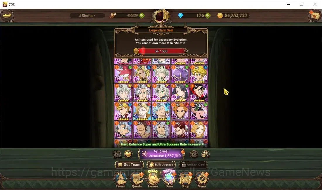 The Seven Deadly Sins: Grand Cross Accounts Global|1,5M CC|34 LS+176 DM|1 LR+9 UR|N Meliodas2/ image 4