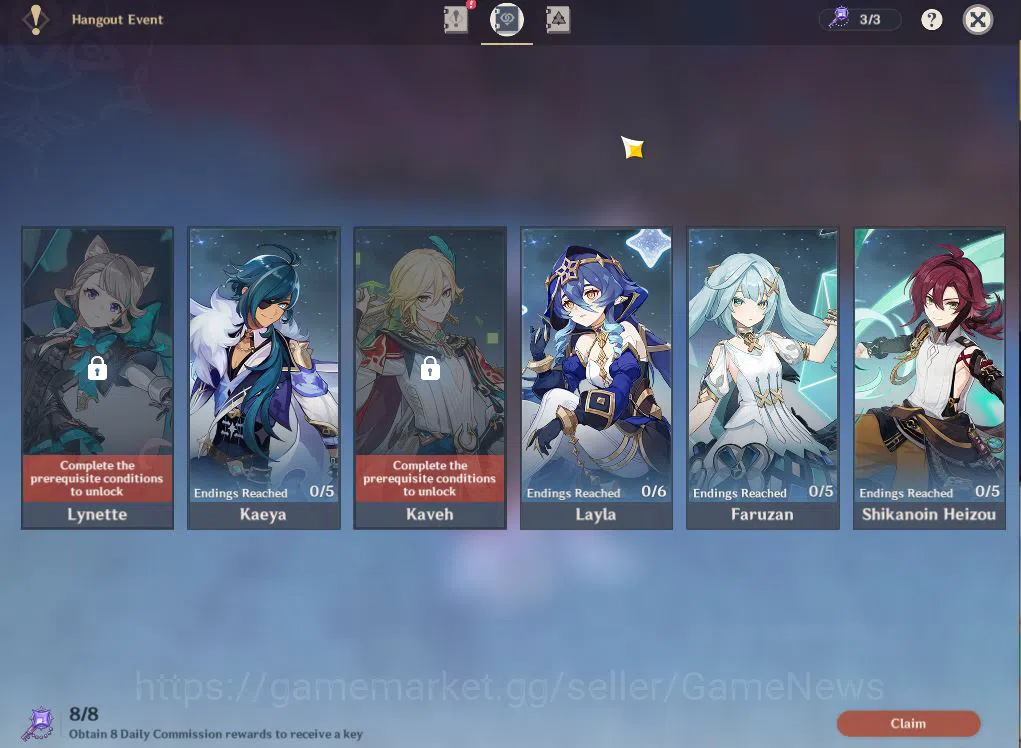 Genshin Impact Accounts ASIA|AR58|PremTeam Flins|12Limited+6(*5Weapon)|Ine image 14