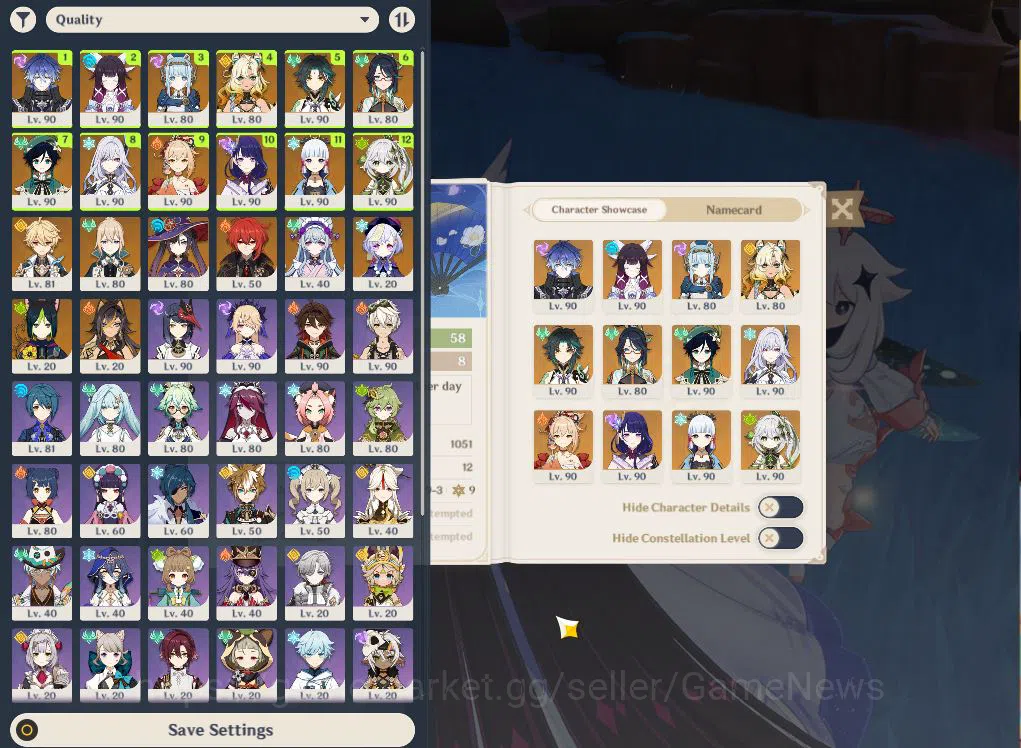 Genshin Impact Accounts ASIA|AR58|PremTeam Flins|12Limited+6(*5Weapon)|Ine image 2