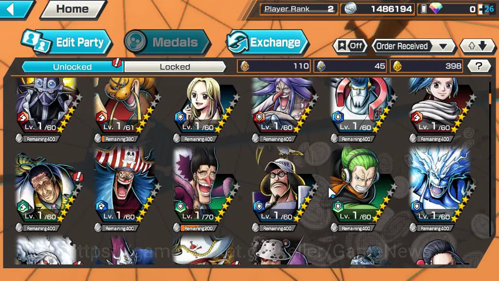 One Piece Bounty Rush Accounts Starter Global|3 EX|Blackbeard Pirates Kuzan,Raid On Onagashima Roronaoa Zoro,TFE Marshal D 5