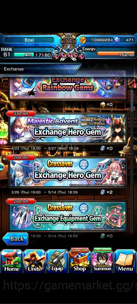 Grand Summoners Accounts Global|Rank 51|471 cc|4 Ascend+ 2 TW|[Veldora,Bunn image 10