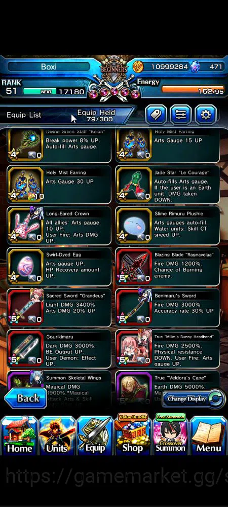 Grand Summoners Accounts Global|Rank 51|471 cc|4 Ascend+ 2 TW|[Veldora,Bunn image 3
