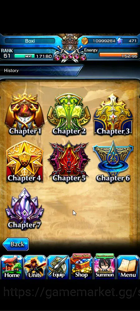 Grand Summoners Accounts Global|Rank 51|471 cc|4 Ascend+ 2 TW|[Veldora,Bunn image 9