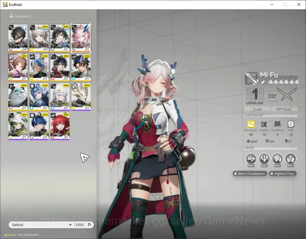Arknights: Endfield Accounts NA/EU Starter Account | Mi Fu + SSR Selector | Lv. image 2