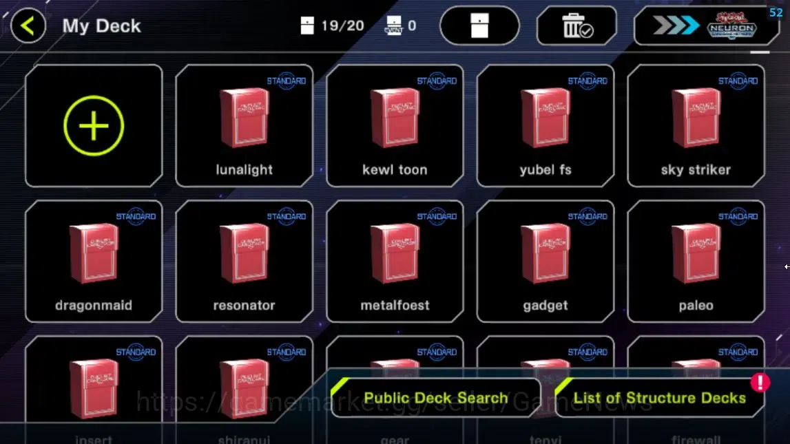 Yu-Gi-Oh! Master Duel Accounts Android|Lv 18|19 Deck|LunaLight,Kewltoon,YubelFs,S image 6