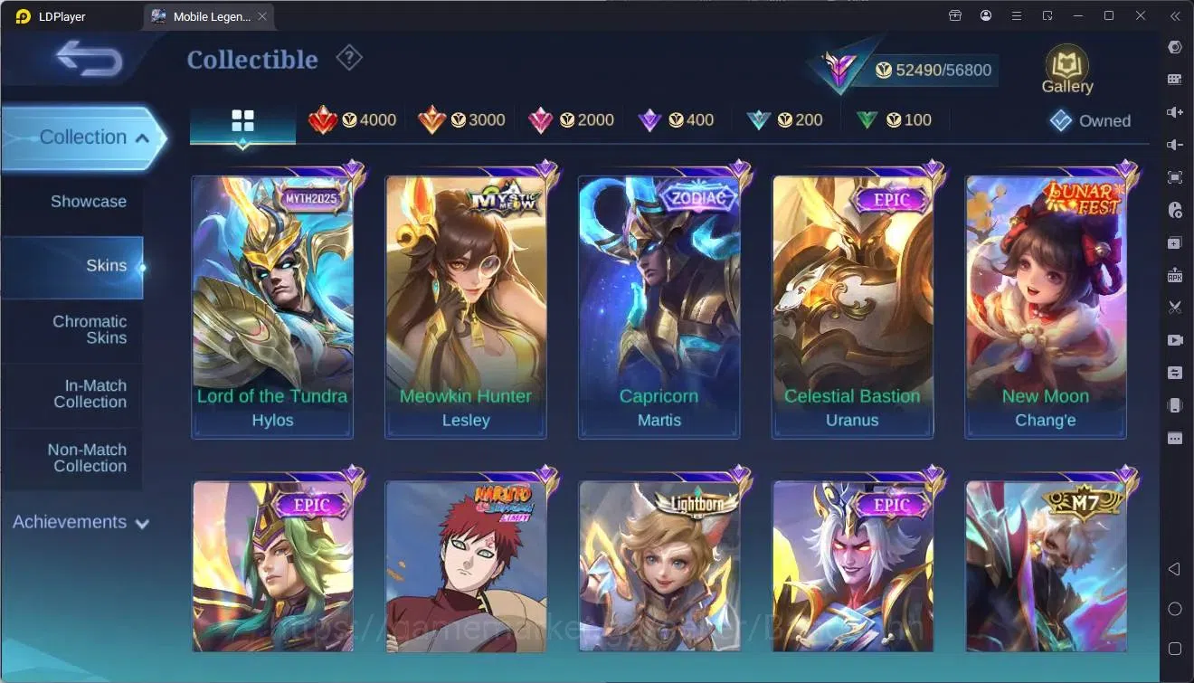 Mobile Legends: Bang Bang Accounts Collector Global|Hero 99|Skin 201|Renowned|Prime Granger|KOF Karina|5-STAR 12