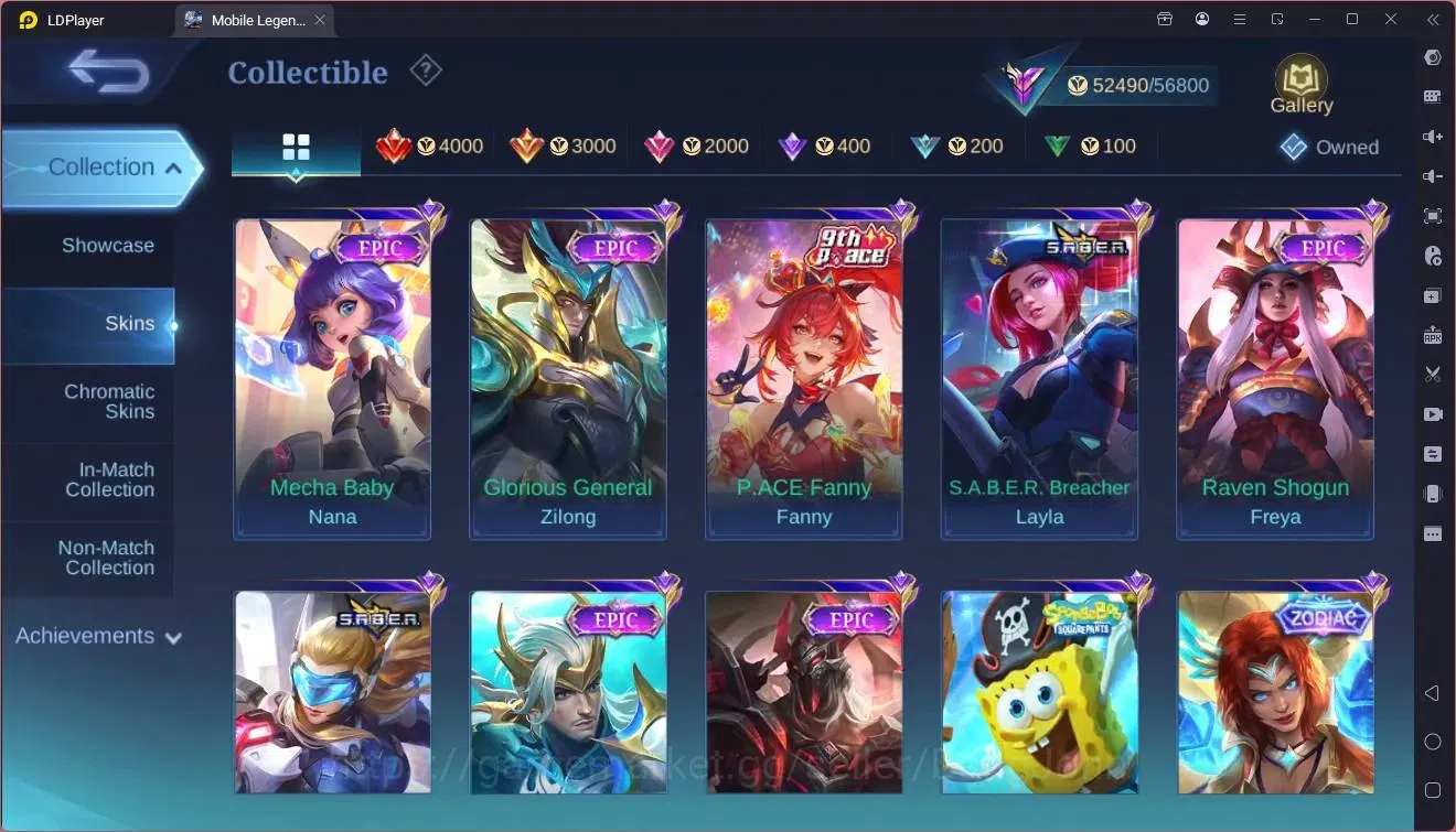 Mobile Legends: Bang Bang Accounts Collector Global|Hero 99|Skin 201|Renowned|Prime Granger|KOF Karina|5-STAR 9