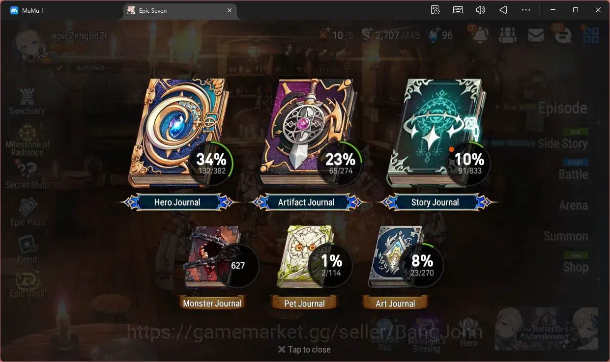 Epic Seven Accounts Global | 8 ML(E Ilynav,RO Light,SB Sezan,US Choux, image 3