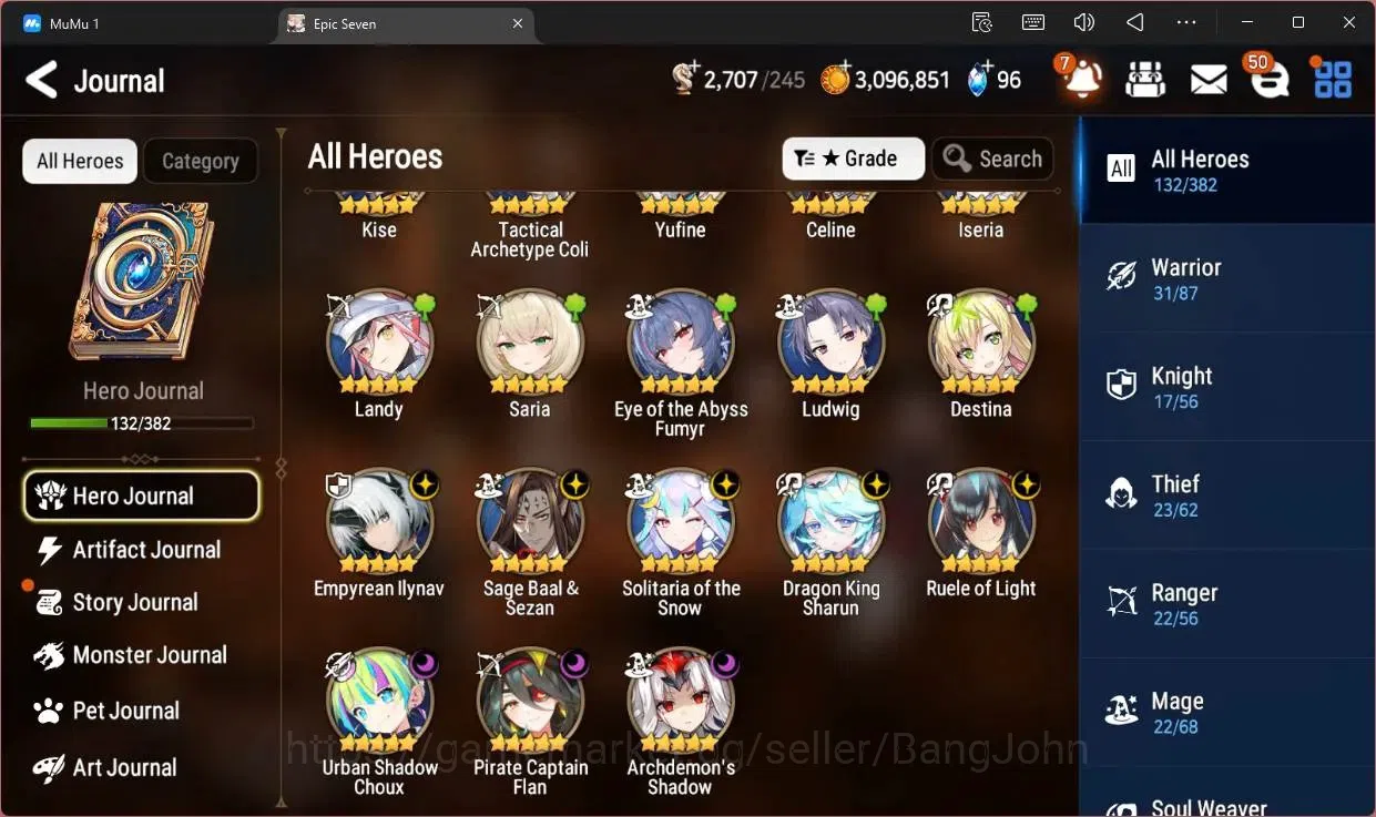 Epic Seven Accounts Global | 8 ML(E Ilynav,RO Light,SB Sezan,US Choux, image 6
