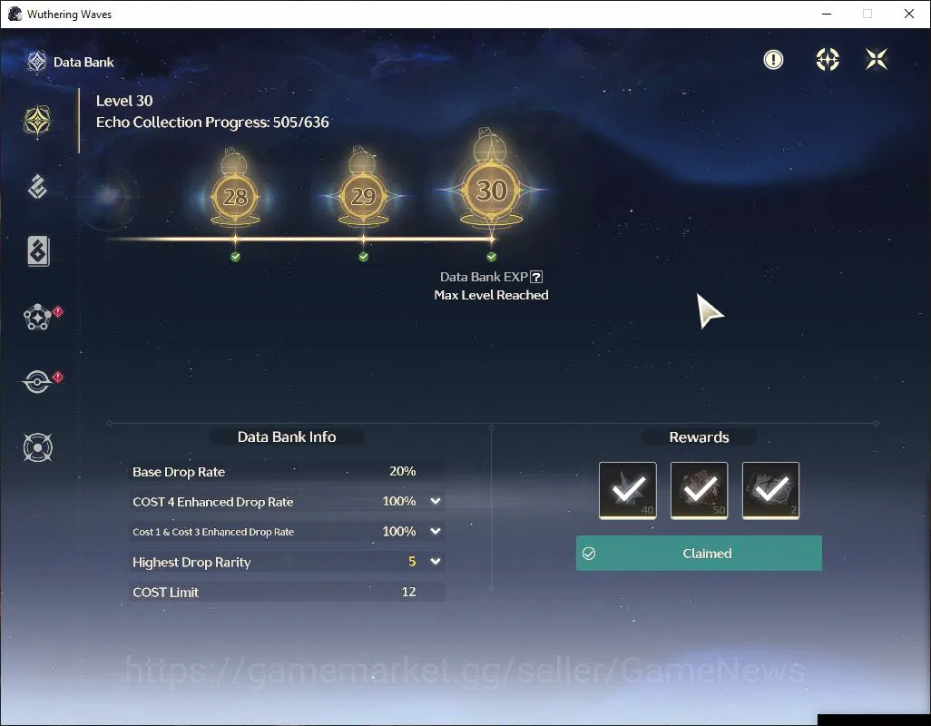 Wuthering Waves Accounts NA|UL 46|1 Limited|[Luuk Herssen RC 4]+Sign|DB Lv3 image 4