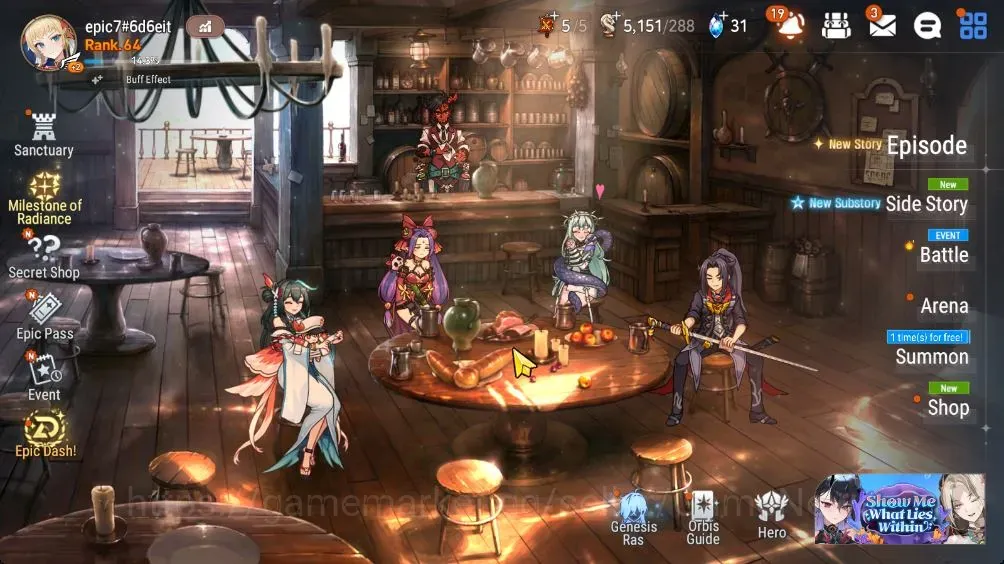 Epic Seven Accounts High-End GLOBAL Unverif| 19 ML (Salome, Zio, BrIseria, Ruele, DPAria, SECeline, Straze, PCFlan, etc 1