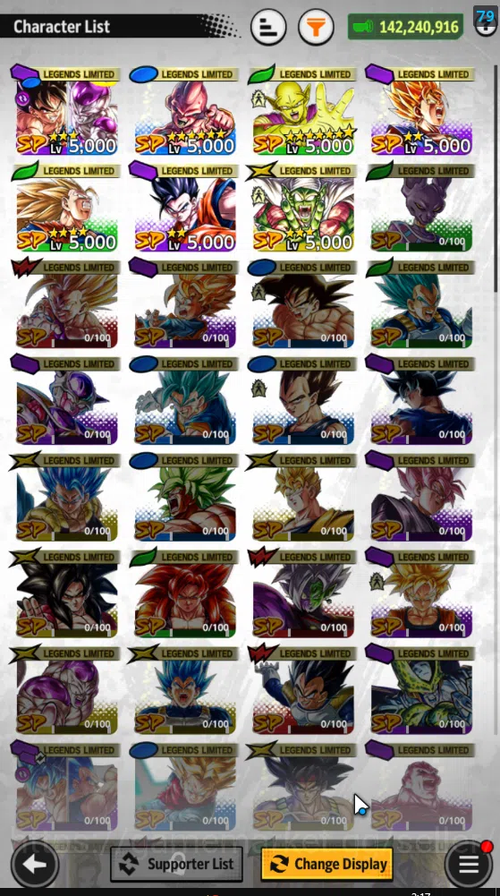Dragon Ball Legends Accounts 142,2M Total Power|LV 148| 2UL+7LL|SS Goku(Red),Ul image 4