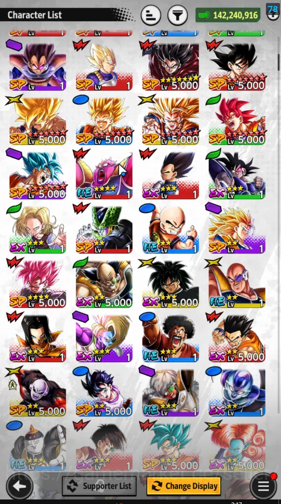 Dragon Ball Legends Accounts 142,2M Total Power|LV 148| 2UL+7LL|SS Goku(Red),Ul image 6