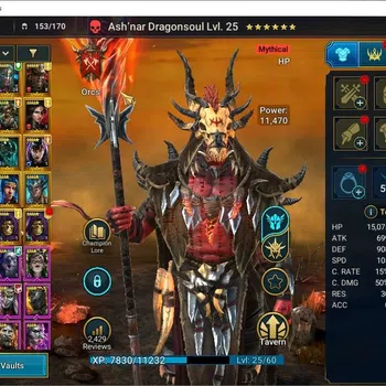 Raid: Shadow Legends Accounts Mid-Game Lv19 673K PWR|1 Mythic(Ash'nar)+22 Legend(Ninja,MC
