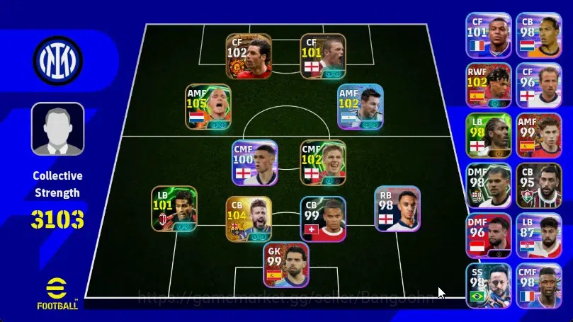 eFootball Accounts Legends & Iconic Players Mobile|PW 3103|Bigtime Nistelrooij|Epic 1