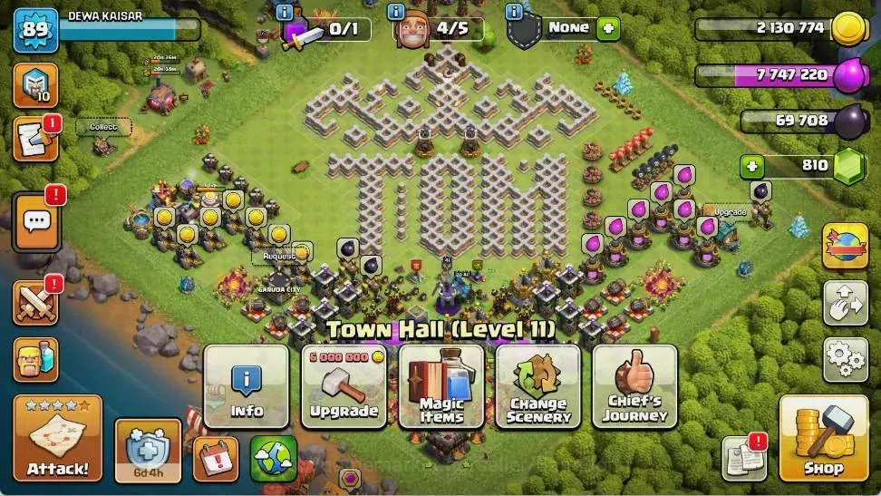 Clash of Clans Accounts Global |TH 11-BH 8|LVL 89|BK 41,AQ 42,MP 29,GW 20, image 2