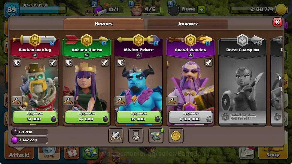 Clash of Clans Accounts Global |TH 11-BH 8|LVL 89|BK 41,AQ 42,MP 29,GW 20, image 6