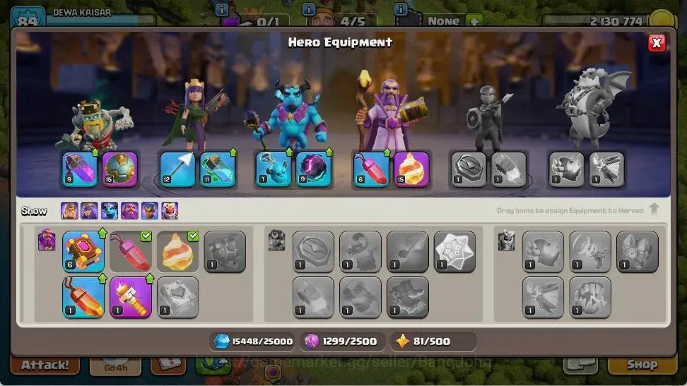 Clash of Clans Accounts Global |TH 11-BH 8|LVL 89|BK 41,AQ 42,MP 29,GW 20, image 9