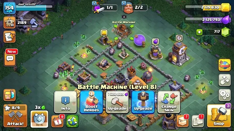 Clash of Clans Accounts Global|TH 14-BH 7|4 Gold & 3 Legend Skins|Lvl 154| image 19
