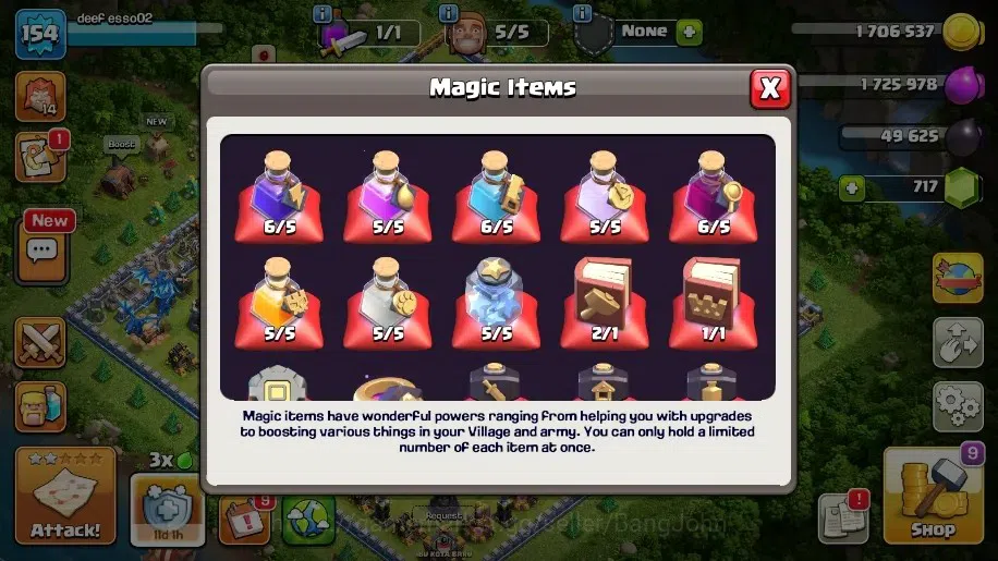 Clash of Clans Accounts Global|TH 14-BH 7|4 Gold & 3 Legend Skins|Lvl 154| image 3