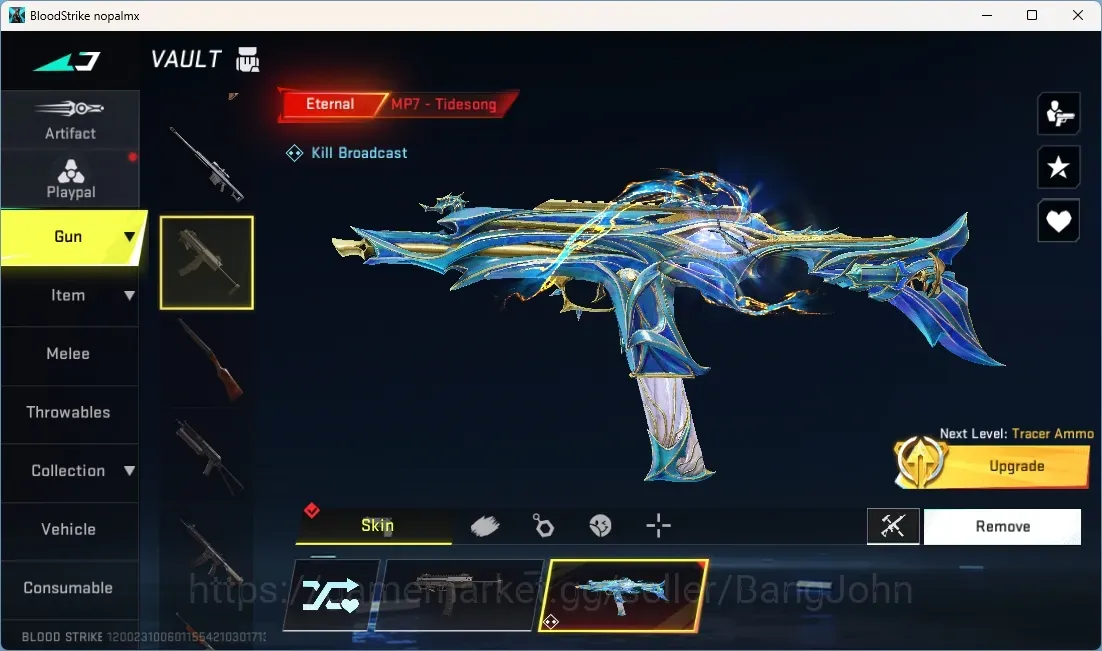 Blood Strike Accounts Others ASIA | Eternal MP7-Tidesong | 6 Ultra Gun | 1 Legendary Melee | 4 Ultra Striker |Check SS 1