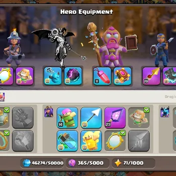 Clash of Clans Accounts High-End TH18 MAX 90% | MAX EQUIPMENTS MAX | 2 SCENERY | TH 18 MAX 90%| TOWNHALL 18 MAX 90%  TH 17